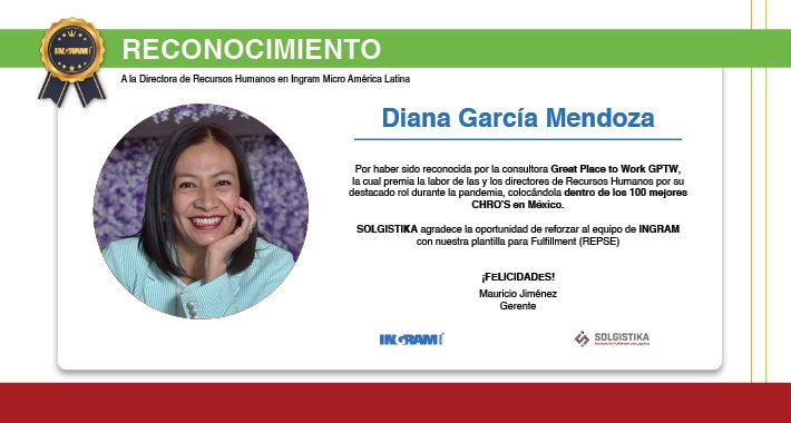 Solgistika reconoce a Diana García Mendoza