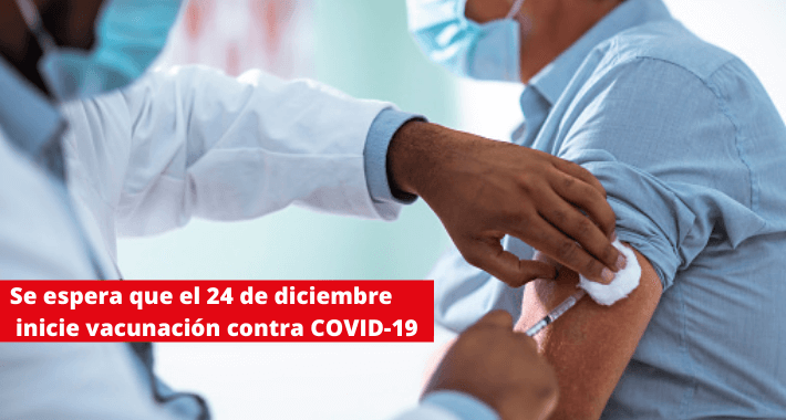 El 24 de diciembre México iniciará vacunación contra COVID-19