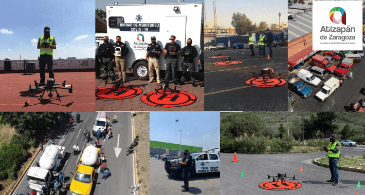 Drones vigilan y disuaden en Atizapán de Zaragoza