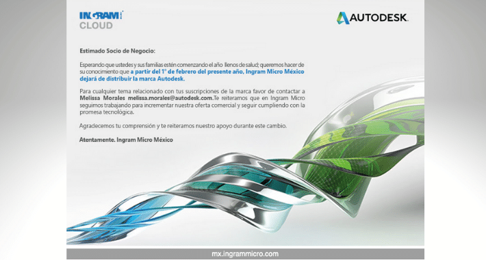 Autodesk sale del marketplace de Ingram Micro México