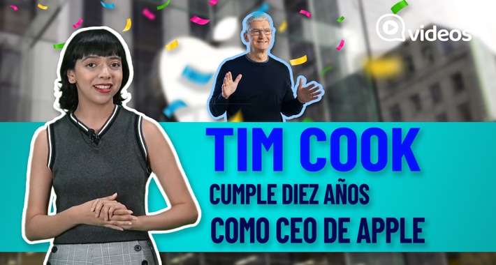 Tim Cook celebra 10 años como CEO de Apple