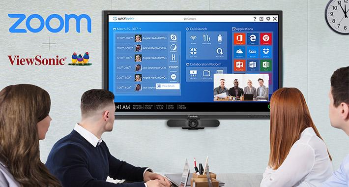 ViewSonic integra software de Zoom para impulsar la colaboración