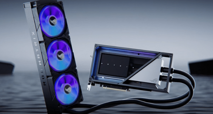 ROG Matrix GeForce RTX 4090 reduce ruido y calor con líquido