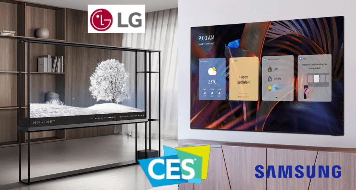LG y Samsung lanzan pantallas transparentes con IA
