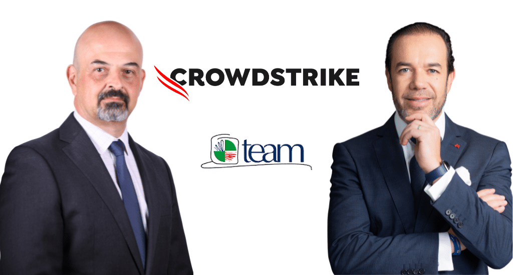 Luis Padilla, director general de CrowdStrike México y Miguel Ruiz Hernández, presidente corporativo de Team.