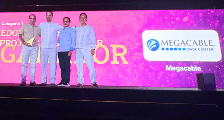 Megacable recibe premio por expansión de su red de Data Centers Edge