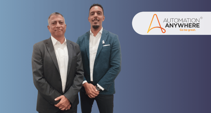 Price Kohli y Aymeric Ratel de Automation Anywhere.