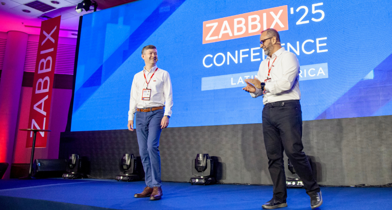 Alexei Vladishev, CEO Global & Founder de Zabbix y Luciano Alves, CEO de Zabbix Latam.