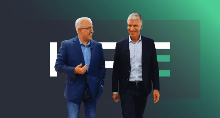 Antonio Neri, CEO de HPE y Rami Rahim, ex CEO de Juniper y ahora líder de HPE Networking.
