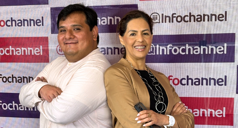 Rodrigo Campos y Gabriela Anaya, Siigo Aspel. Foro Infochannel Tijuana 2025.