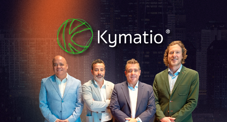 Sergio Hernández, director general de Tasmicro; Fran Martínez, CEO Grupo Micronet; Fernando Mateus, fundador Kymatio, Ignacio García Sampedro, gerente general de Micronet en Centro y Sudamérica.