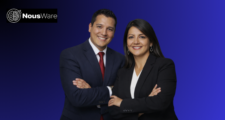 César Echeverría y Angélica Guzman, NousWare.