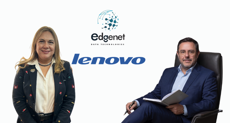 Verónica Viniegra, directora de Proyectos MAYIA y Flai en EdgeNet y Emilio Flores, socio fundador y director Comercial y Estratégico de EdgeNet.